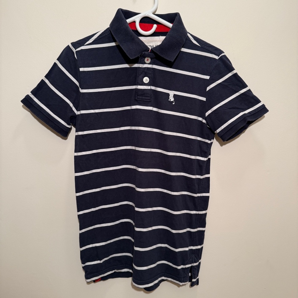 Men's Rugby Navy/White Polo Shirt